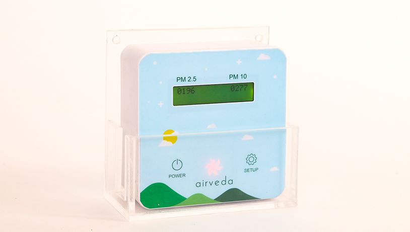 Airveda PM2.5, PM10, and Temperature, Humidity, Wind Speed, Wind Direction, Light and Noise Monitor