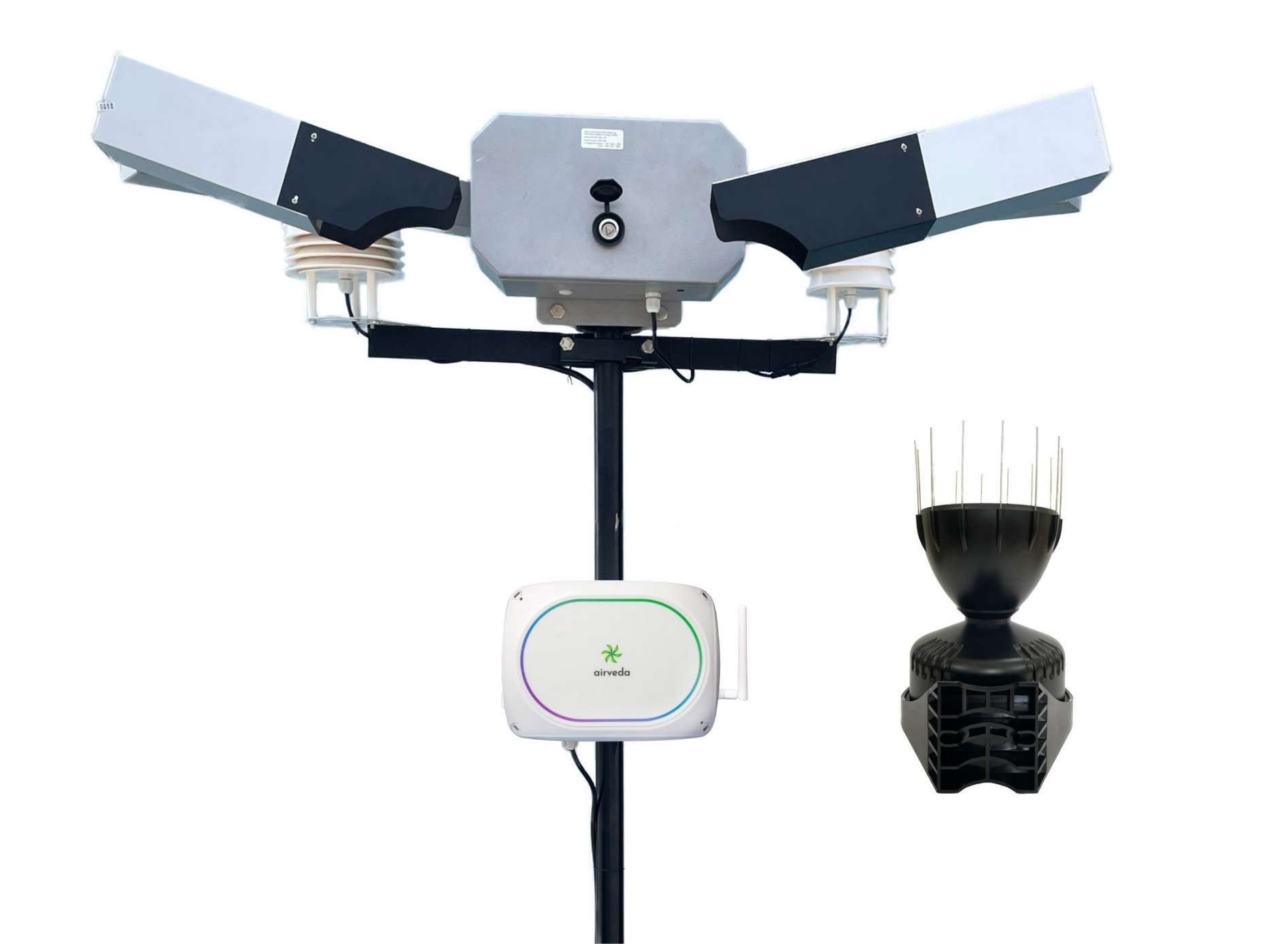 Airveda PM2.5, PM10, and Temperature, Humidity, Wind Speed, Wind Direction, Light and Noise Monitor