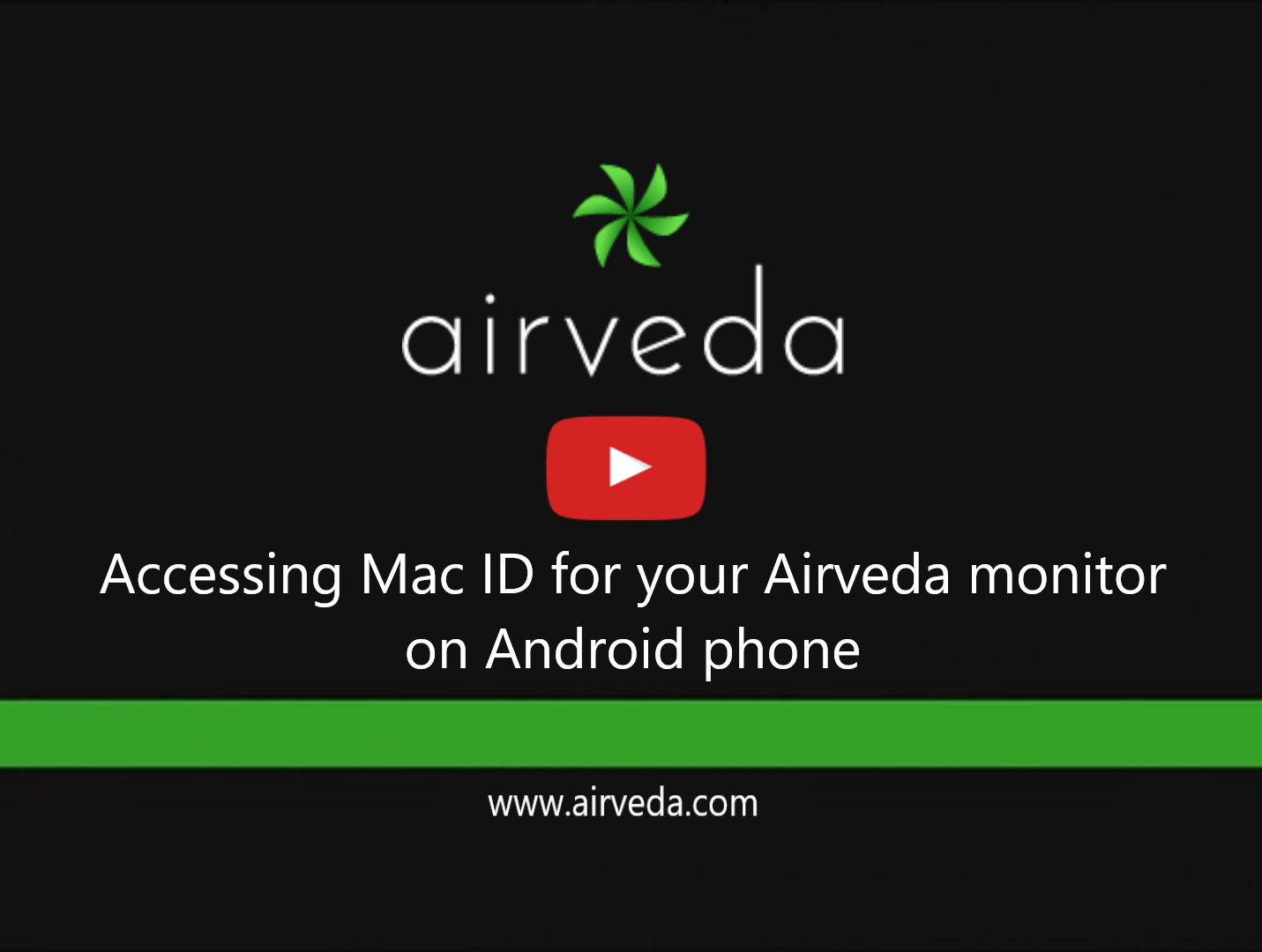 Accessing MAC ID for your monitor on Android phone
