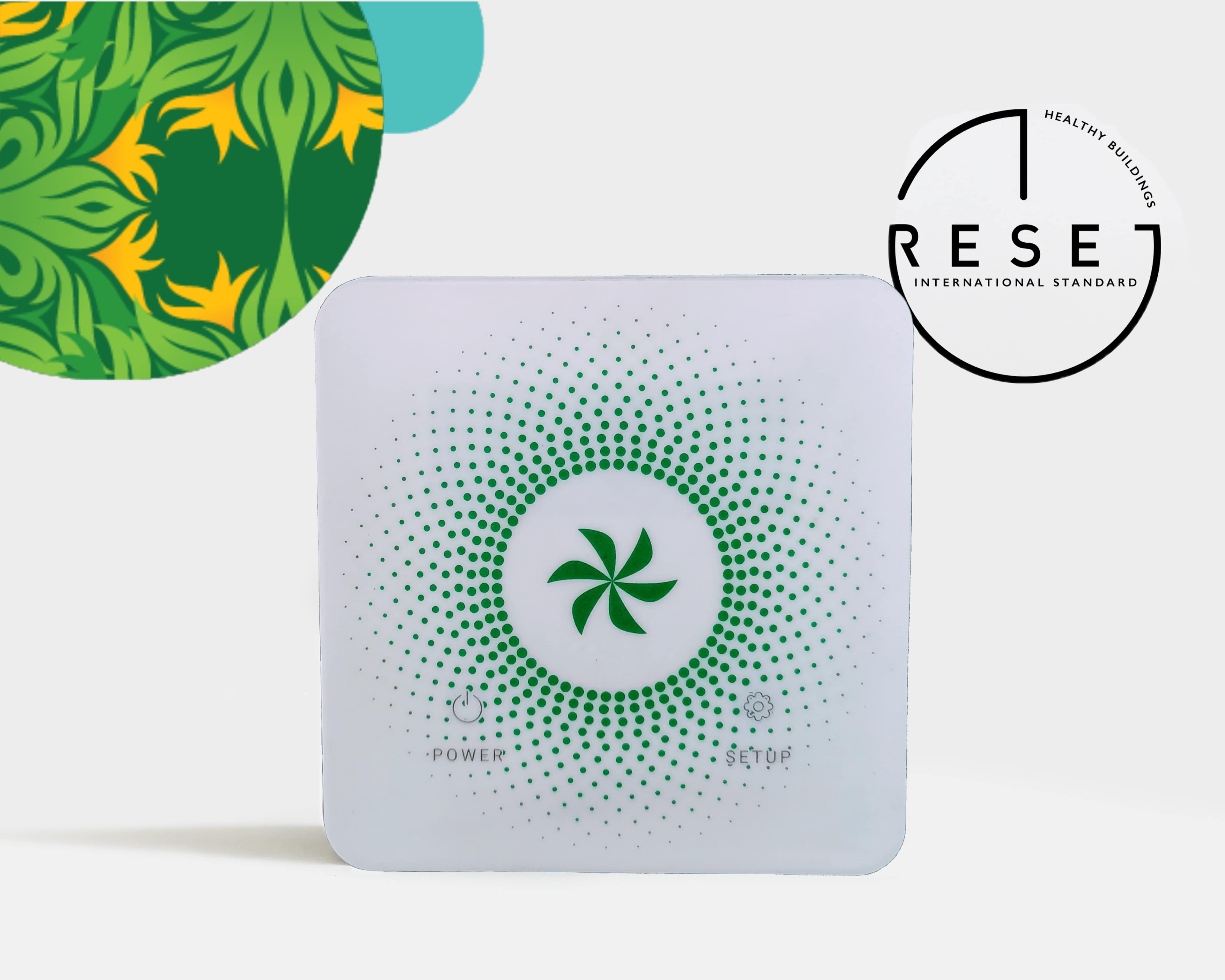 RESET certified Airveda PM2.5, PM10, CO2, TVOC, Temp, Humidity Monitor